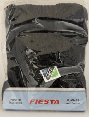 New Genuine Fiesta BLACK Cotton Mesh Striped Tank Top, Size Medium