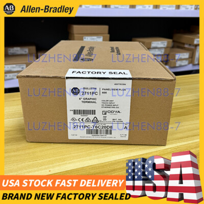 New 2711PC-T6C20D8 ALLEN BRADLEY Panelview Plus Compact600 Touch Free Ship
