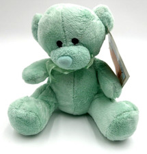 NOS 2000 Toys R Us Animal Alley Mint Green Plush Teddy Bear PURCHASED IN CHINA