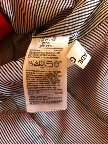 New Banana Republic Trench Coat-XXSP - Picture 15 of 15