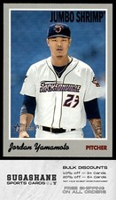 2019 Topps Heritage Minor 57 Jordan Yamamoto Jumbo Shrimp Baseball Card
