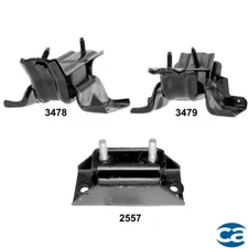 Front Engine Mounts & Rear Trans Mount 3PCS For Ford E-350 Club Wagon 05-03 6.8L