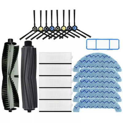 HEPA Filters Side&Rubber Brushes Kits for ILIFE A7 A9s Robot Vacuum Cleaner