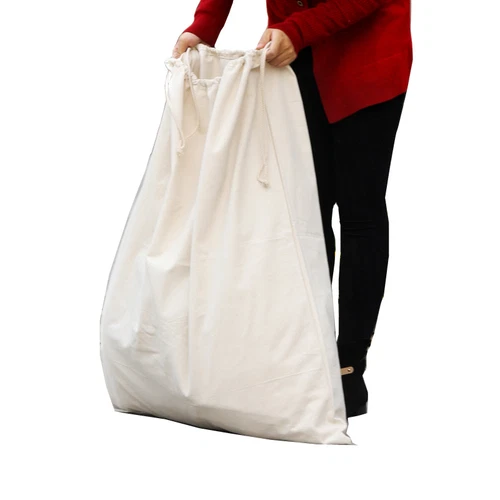 Bolsa de almacenamiento de juguetes de lona de algodón natural de alta resistencia (S,M,L,XL) AAA+ - Imagen 8 de 14