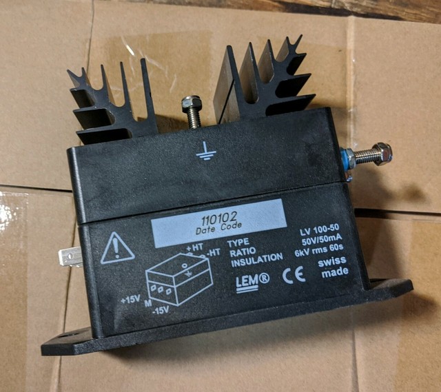 LEM Voltage Transducer Module Model LV 10050 ratio 50v/50ma +/15v 6kv