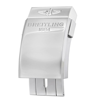 Breitling 20mm Push Button Micro Adjust Steel Deployment Buckle 
