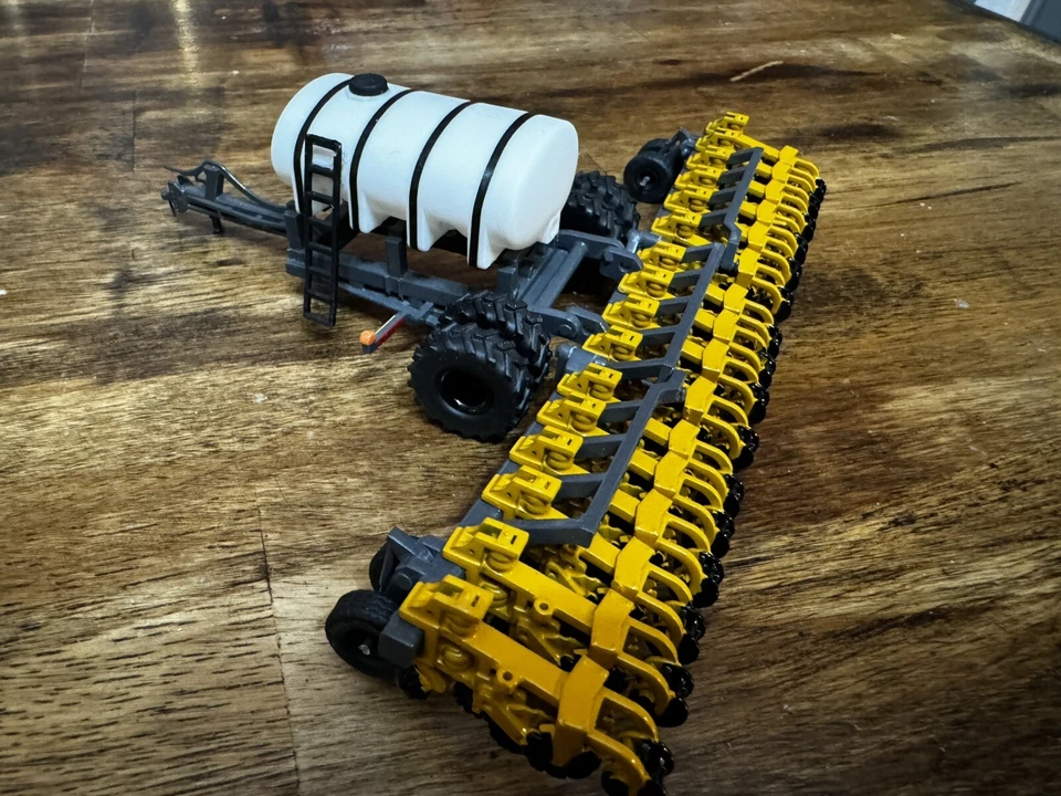 1/64 Custom Yellow 16row Striptill W/ Liquid Tank Farm Toy  - Image 2 of 3