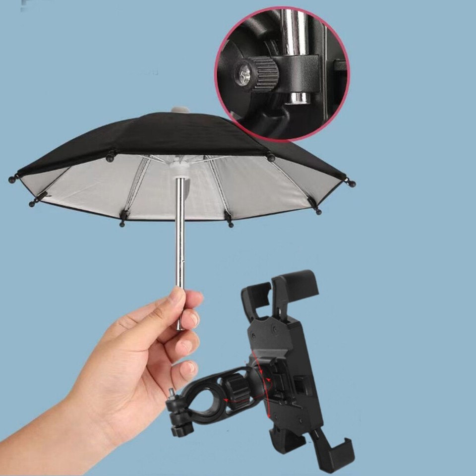 Phone Umbrella For Sun Shade Mini Umbrella Portable Stand Bracket Mount