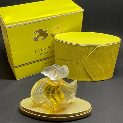 nina ricci l'Air du Temps 35ml Parfum cristal Lalique Neuf scellé avec boite - Photo 1/4
