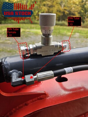 3/8'' L10 -Hydraulic Flow Control Valve - STB-G3/8 - Mini Excavator - AGT - USA