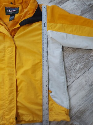 LL Bean Jacket Outdoor Women's Small Regular Yellow OWV97 Double