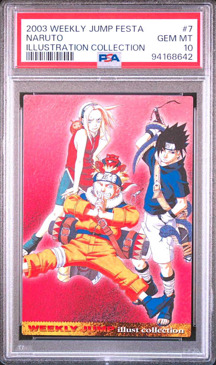PSA 10 Weekly Jump Festa Naruto 2003 Illustration Collection PSA 10 Weekly Jump Festa Naruto 2003 Illustration Collection