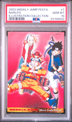 PSA 10 Weekly Jump Festa Naruto 2003 Illustration Collection PSA 10 Weekly Jump Festa Naruto 2003 Illustration Collection