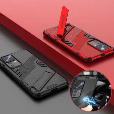 Hülle für Xiaomi Mi 12T 11T Redmi Note 11 10 Pro stoßfeste halterung Stand Case