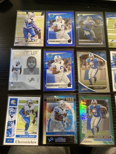 2020 D’andre Swift panini rookie cards. 15 Swift rookie cards. mint. - Picture 2 of 5