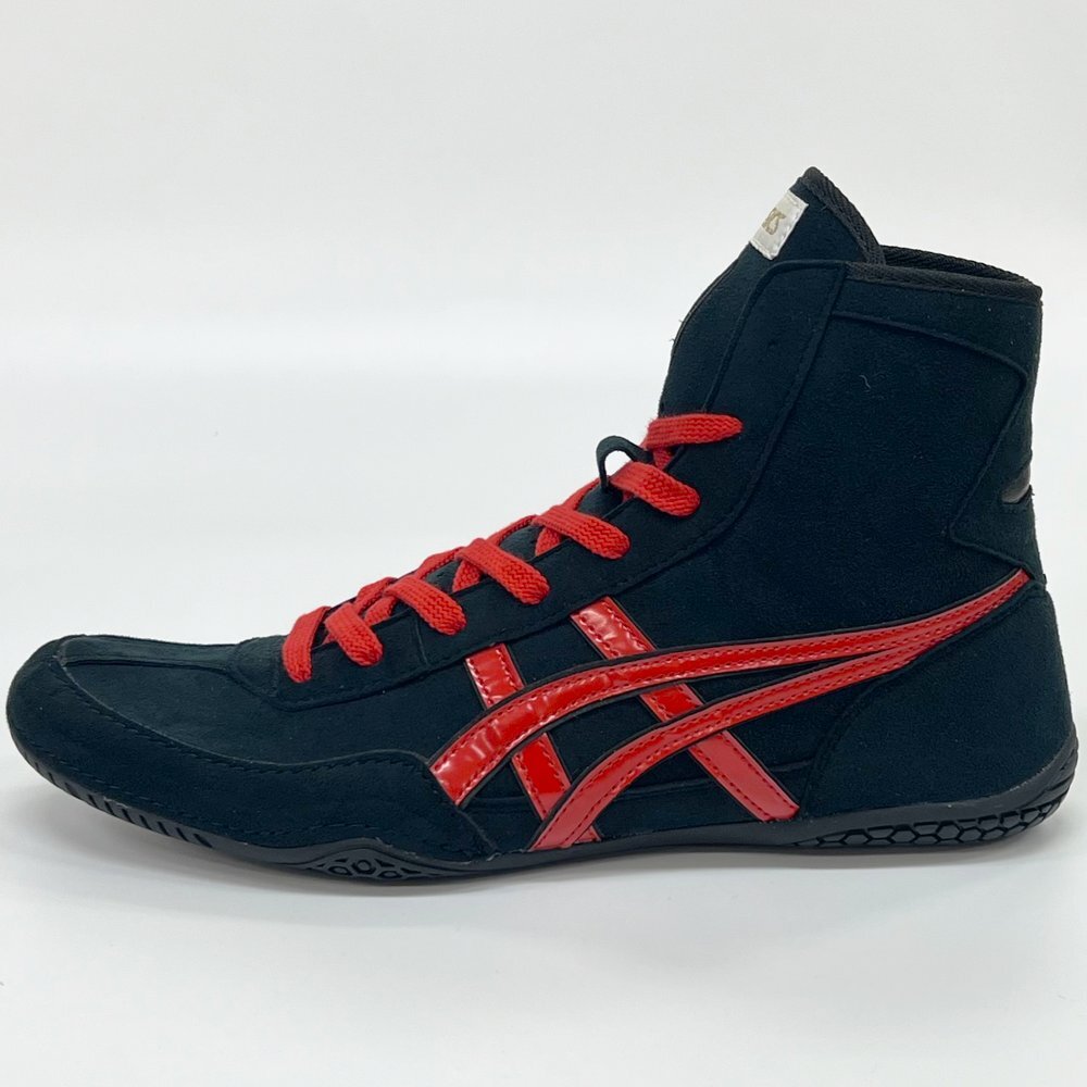 1083A001 ASICS Wrestling Shoes Black x Black x Red Successor to EX