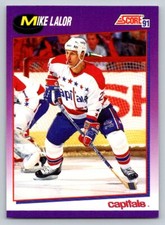 1991 Score #249 Mike Lalor Washington Capitals