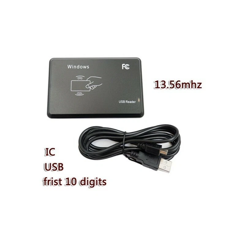 USB RFID CARD READER 125Khz USB for Win-PC First 10 Digit Plug & Play with Cable - Image 2 of 4