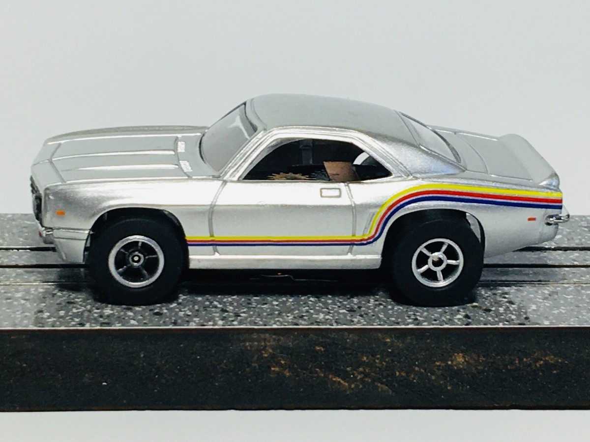 Auto World '69 Chevy Camaro SS, Silver / Color Stripes, X-Traction