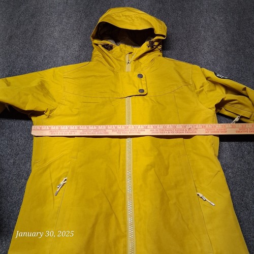 ** Holden Jacket Women Size Medium Mustard Yellow Hooded Ski Snowboard - Picture 4 of 12