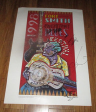 1998 Fort Smith, Arkansas Signed Blues Festival Print - Reba Russell, 9 Others
