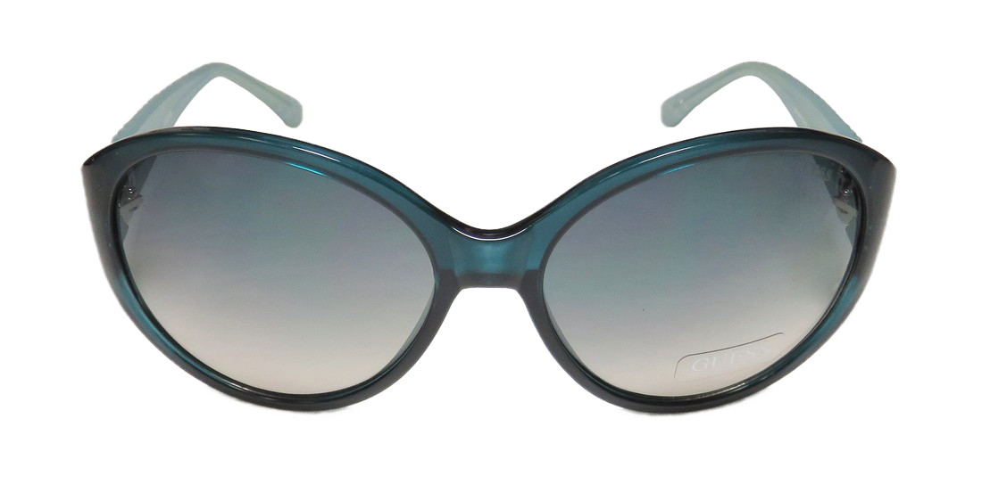 my NWT Guess Sunglasses GU 7347 TL-72 Crystal Teal / Gradient Gray 60