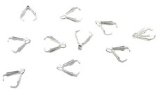 TEN 8mm SILVER PLATED ICE PICK BAILS CF921/71723