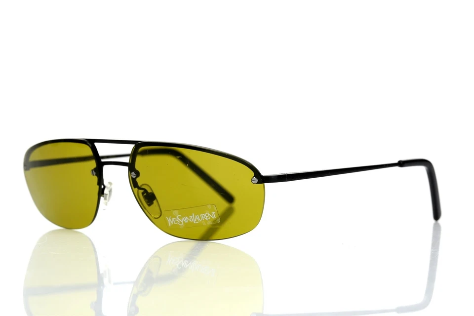 Gafas de sol Yves Saint Laurent unisex ovaladas marco negro lentes amarillas 2315/S 142557 Foto 2 de 4