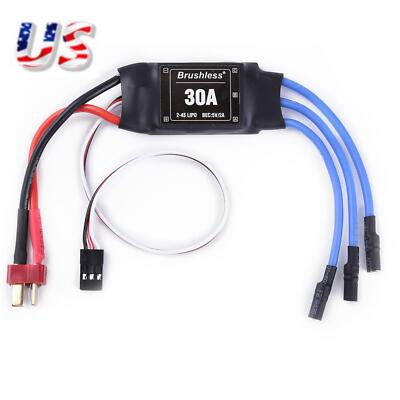 30A 2-4S Brushless Motor ESC Speed Controller For RC Plane Helicopter Aircraft