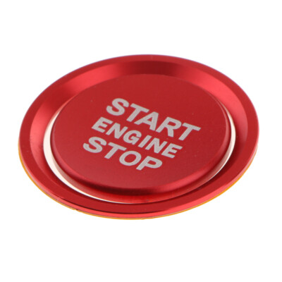 Keyless Engine Start Stop Button Ring Cover Aufkleber für Audi A6L A7 Rot