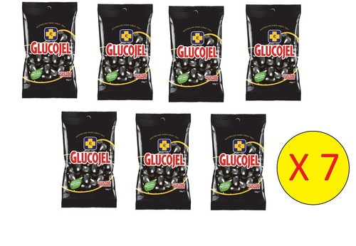 Glucojel Black Jellybeans 3/5/7/10 Bags X 150 g Best Value Jelly Beans Glucogel - Picture 10 of 12