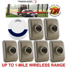 DAKOTA ALERT DCMA-4000 WIRELESS MOTION DRIVEWAY SECURITY ALARM - 6 SENSORS - NEW