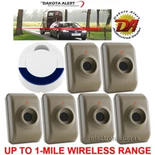 DAKOTA ALERT DCMA-4000 WIRELESS MOTION DRIVEWAY SECURITY ALARM - 6 SENSORS - NEW