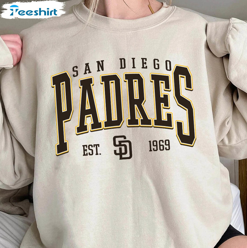 Retro San Diego Padres baseball graphic sand Sweatshirt men Retro San Diego Padres baseball graphic sand Sweatshirt men
