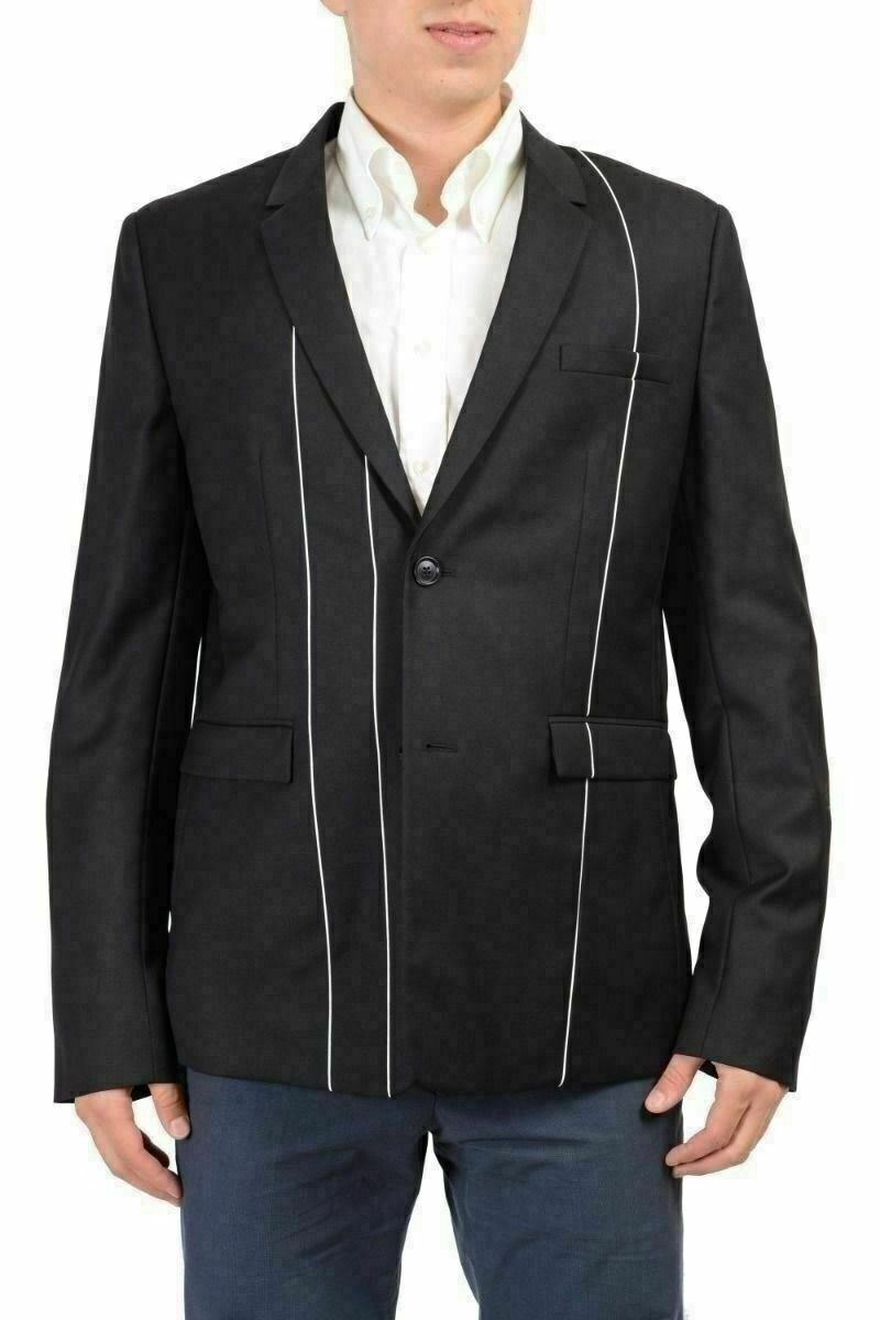 2700 Christian Dior 100 шерсть черный мужской блейзер на двух пуговицах размер 42-52 178390₽