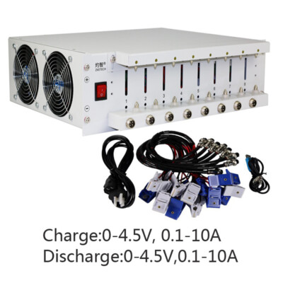 EBC-X 8-channel Battery Split Cabinet Lithium Battery Capacity Tester 10A 4.5V 