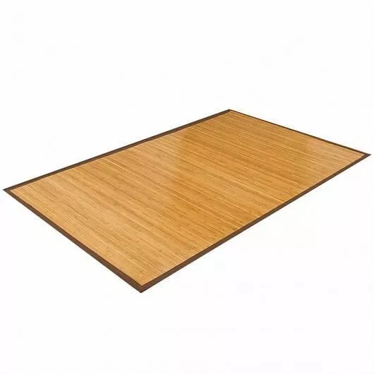 Alfombrilla de bambú de 5 x 8 pies con respaldo antideslizante para sala de estar dormitorio - Col Foto 2 de 4