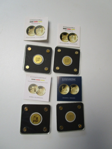 CHAD 4 x 999 Gold Coin 3000 Francs 2019 with Certificates - Picture 1 of 7