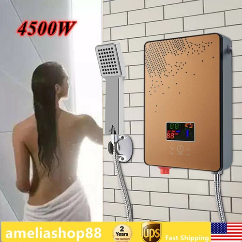 110V Instant Electric Tankless Water Heater On Demand Whole House 4500W New