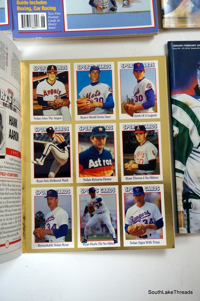 18x Vintage 90s Legends Sports Memorabilia Magazine w/ UnCut Sports