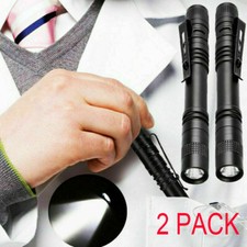 2X Small Mini LED Flashlight Handheld Pen Light Tactical Pocket Torch Flashlight