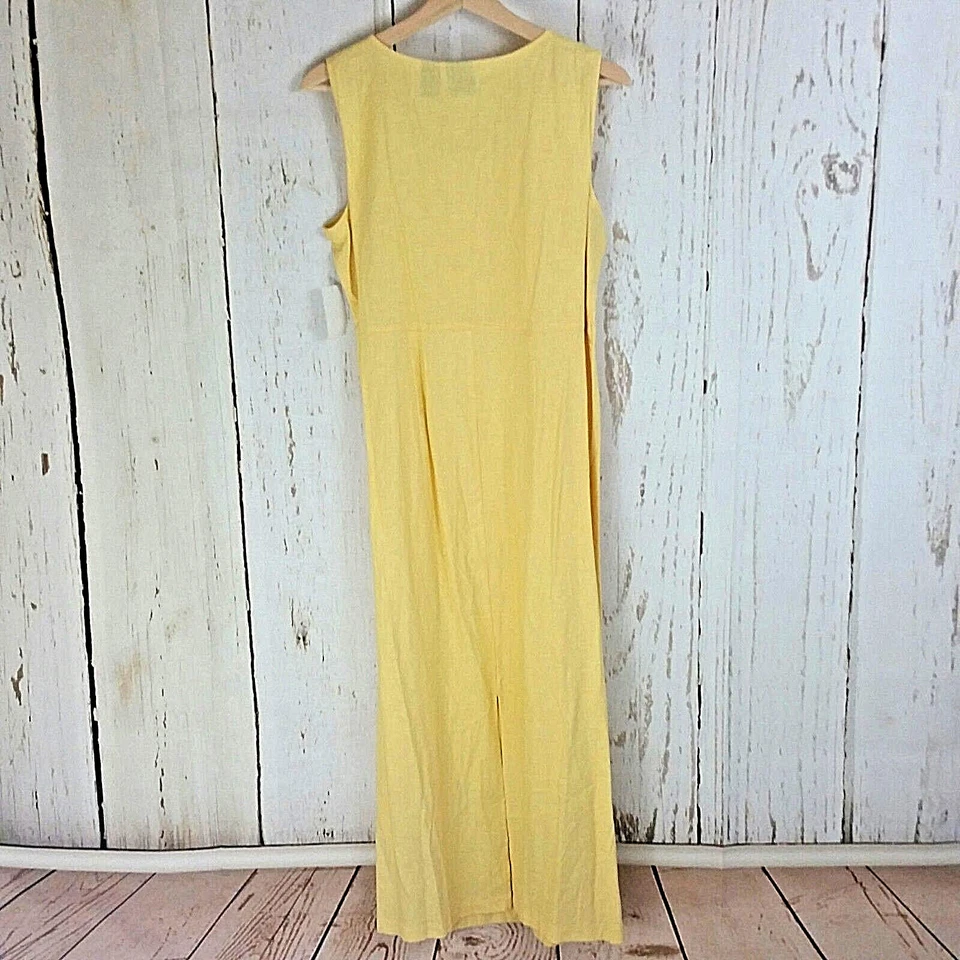 Vestido ERiKA con Top Talla Mediana Amarillo Floral Dos Piezas Maxi Manga Corta Carrera Foto 3 de 4
