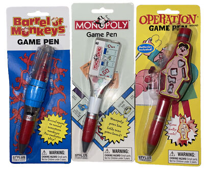 Lot Of 3-Vintage Barrel Of Monkeys, Monopoly, & Operation - NIB