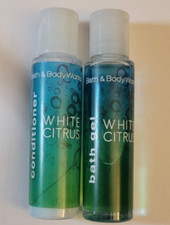Bath  Body Works WHITE CITRUS Bath Gel  Conditioner Travel Size .75oz New