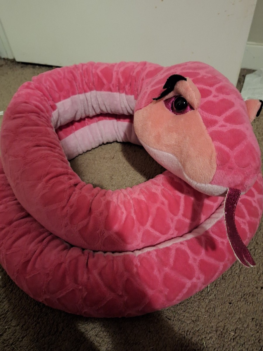 Rare Wild Republic Pink Heart Snake Stuffed Animal
