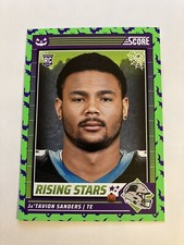 Ja’Tavion Sanders 2024 Score Halloween Rising Stars Green Bats #24 Panthers RC