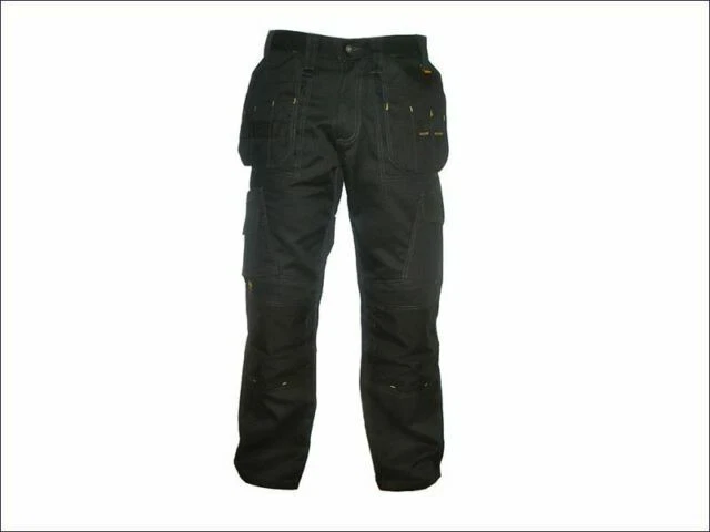 DEWALT Pro Tradesman Work Trousers for Men - Black, 40W/31L
