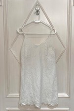 Express White Eyelet Slip Dress Small