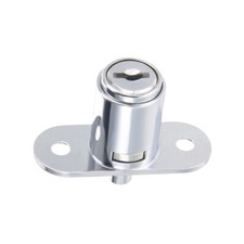 3/4" Diameter 7/8" Cylinder Length Drawer Desk Push Plunger Lock Keyed Alike, 2X