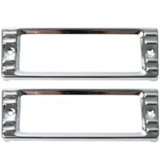 19471953 Chevy Pickup Truck Parking Lamp Light Turn Signal Bezels Pair 19471953 Chevy Pickup Truck Parking Lamp Light Turn Signal Bezels Pair
